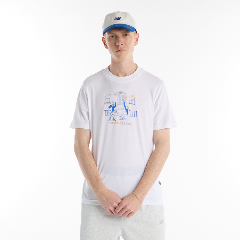 Férfi póló New Balance MT61Y0XJWT – fehér