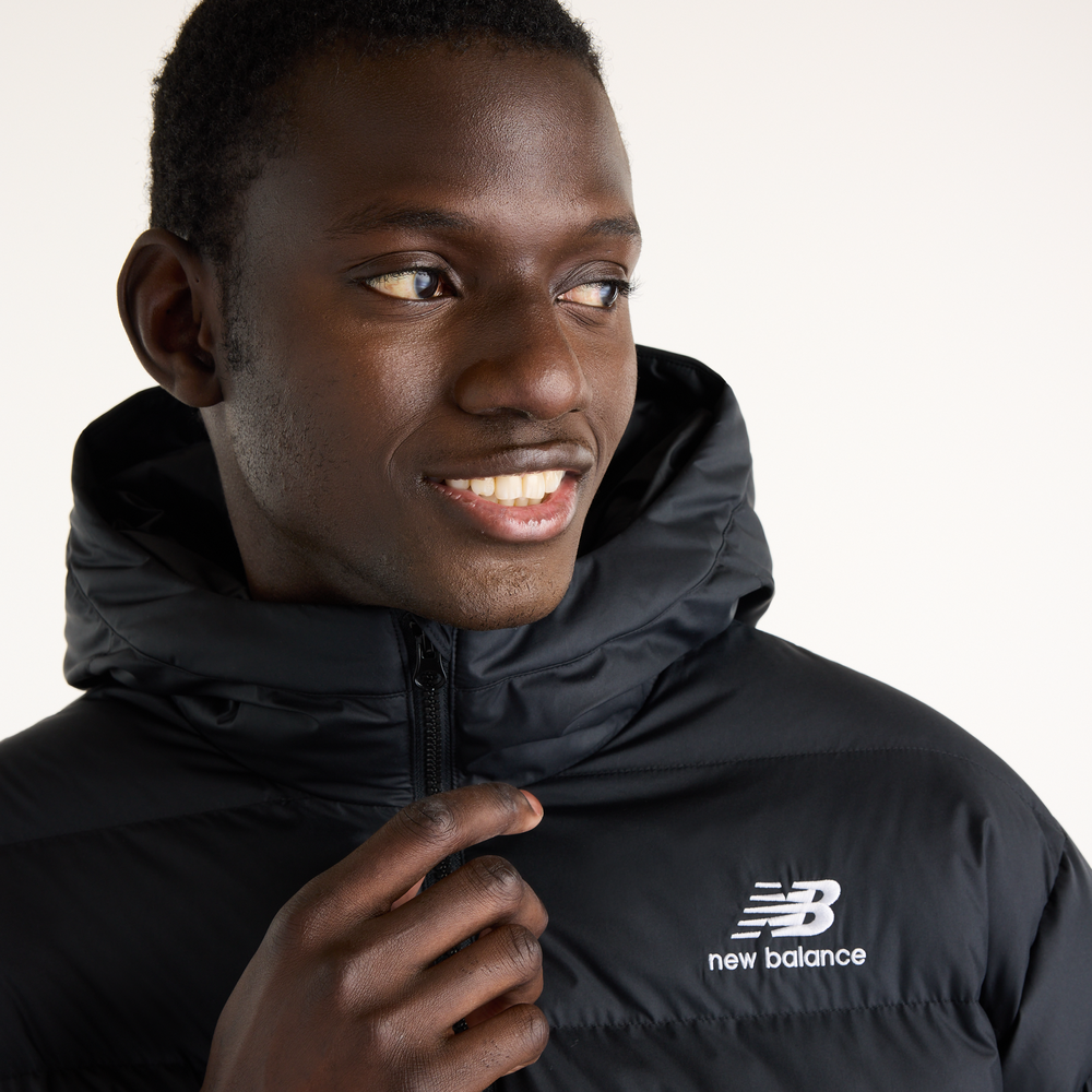 Férfi kabát New Balance Boston Puffer – fekete