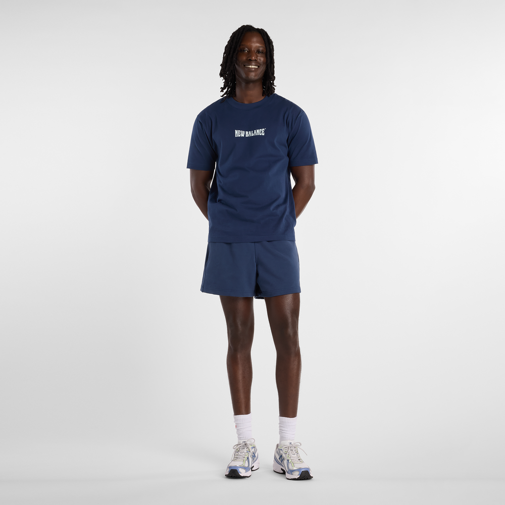 Férfi póló New Balance MT61B2STNNY – sötétkék