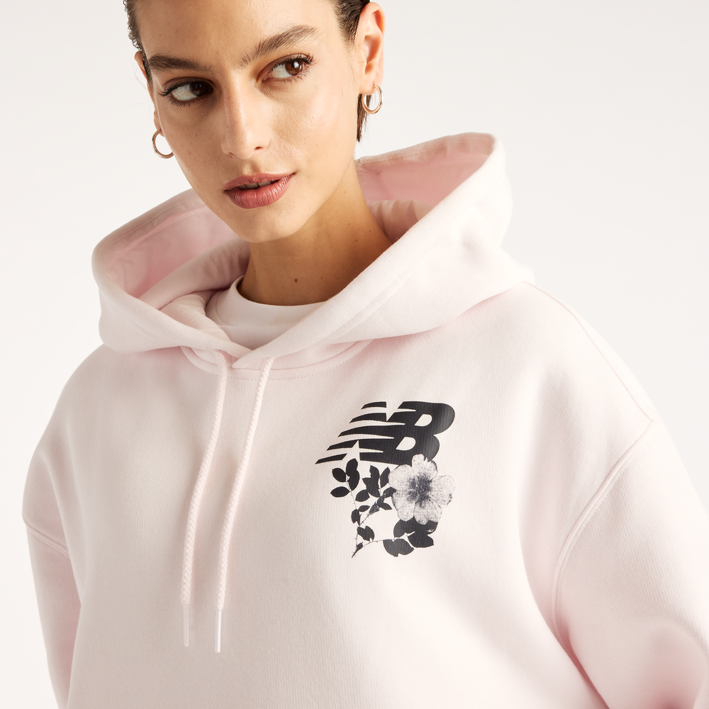 Női felső New Balance Pressed Flowers – rózsaszín