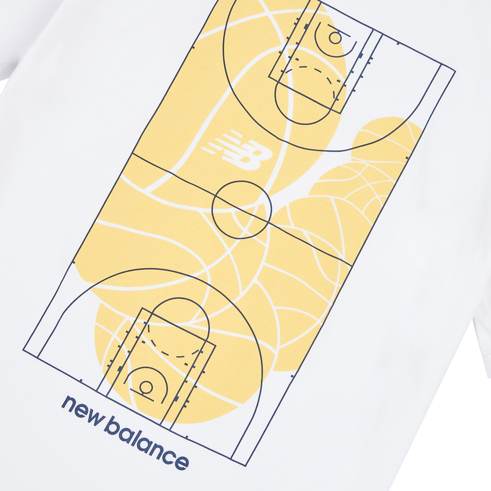 Gyerek póló New Balance LAKB0157BWE – fehér