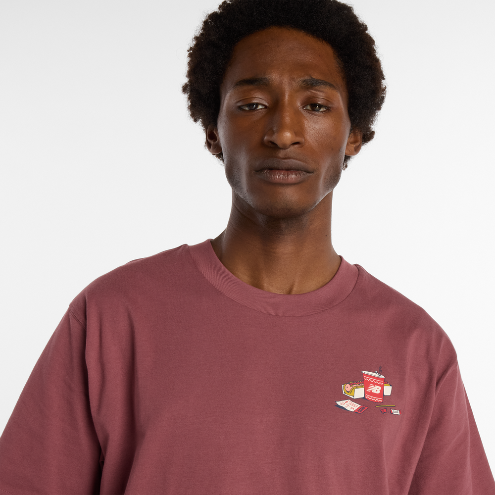 Férfi póló New Balance MT53931WAD – bordó