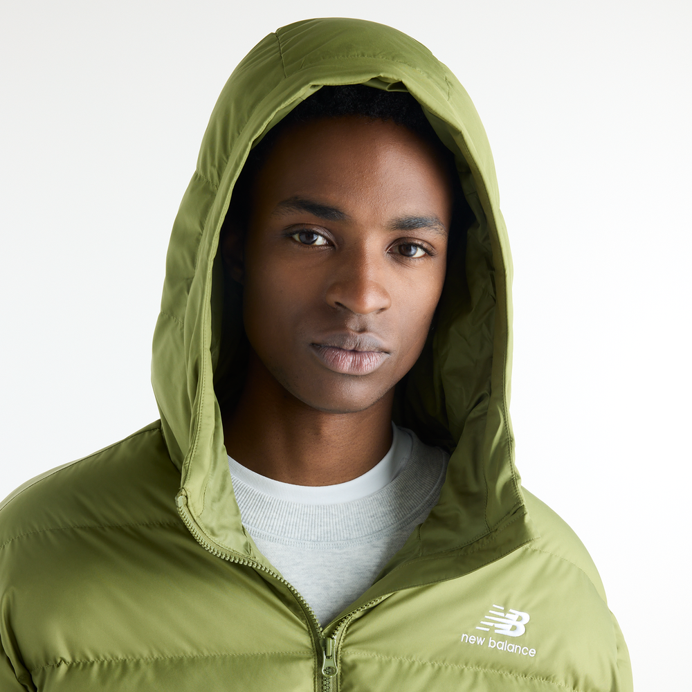Férfi téli kabát New Balance Boston Puffer – zöld