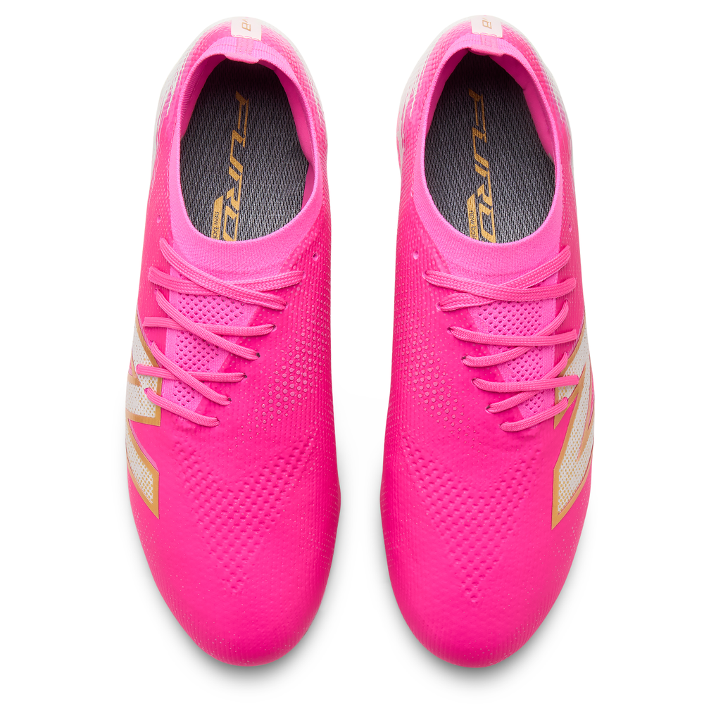 Férfi focicipő New Balance FURON ELITE FG V8 UF1F6O4 – rózsaszín