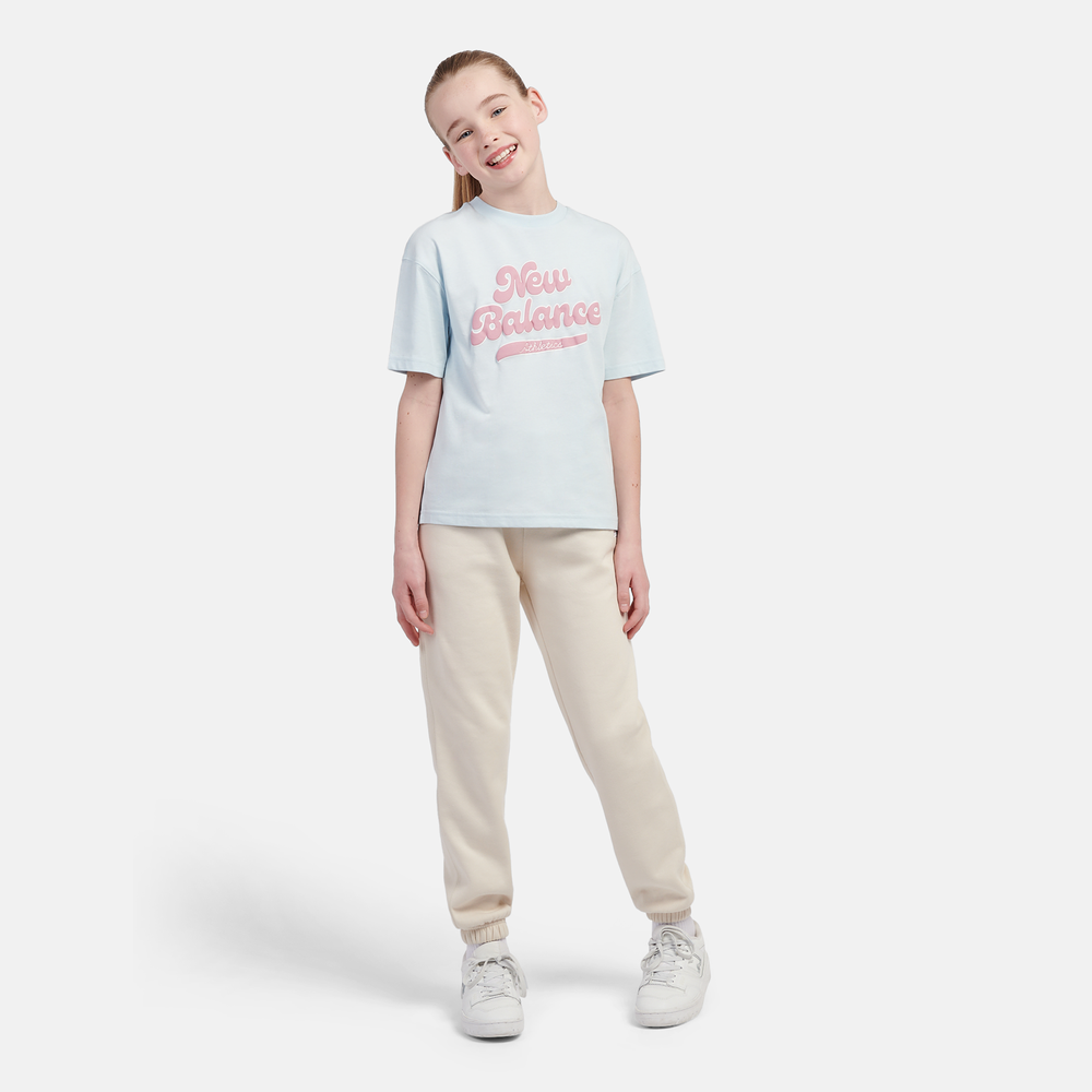 Gyerek póló New Balance LAKG0192FRL – kék