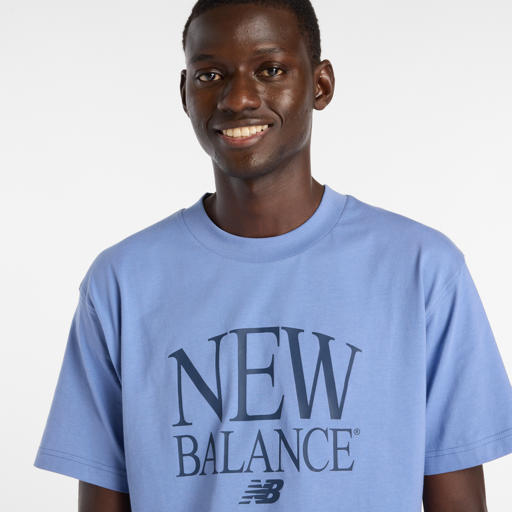 Férfi póló New Balance Reimagined Graphic – kék