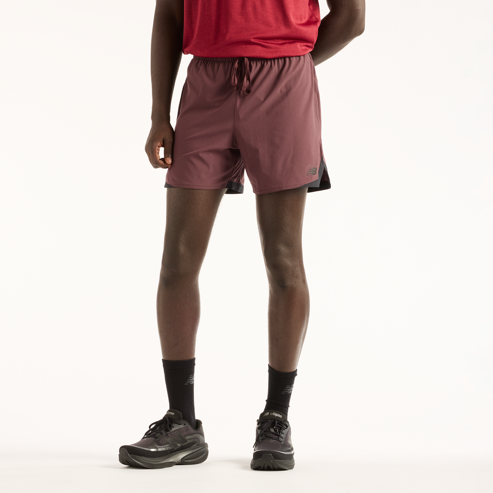 Férfi futónadrág New Balance MB6180TAYLR – bordó