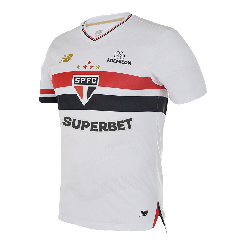 Férfi póló New Balance Sao Paulo FC MT831834HME – fehér