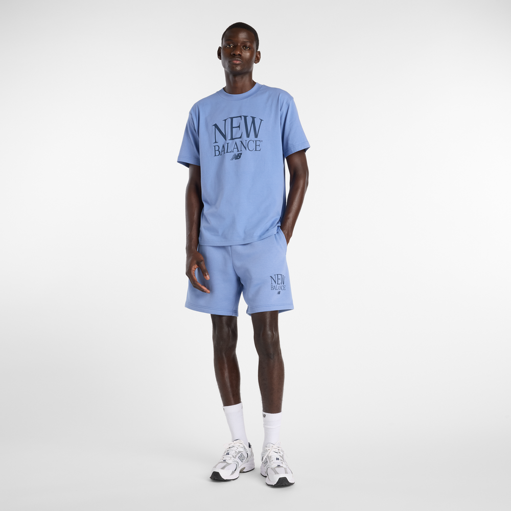 Férfi póló New Balance Reimagined Graphic – kék