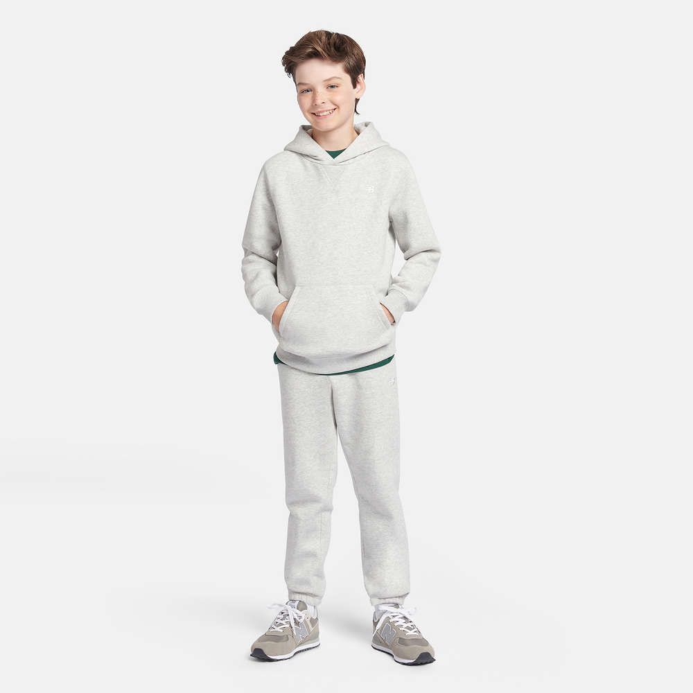 Gyerek pulóver New Balance LAKB0056AHH – szürke