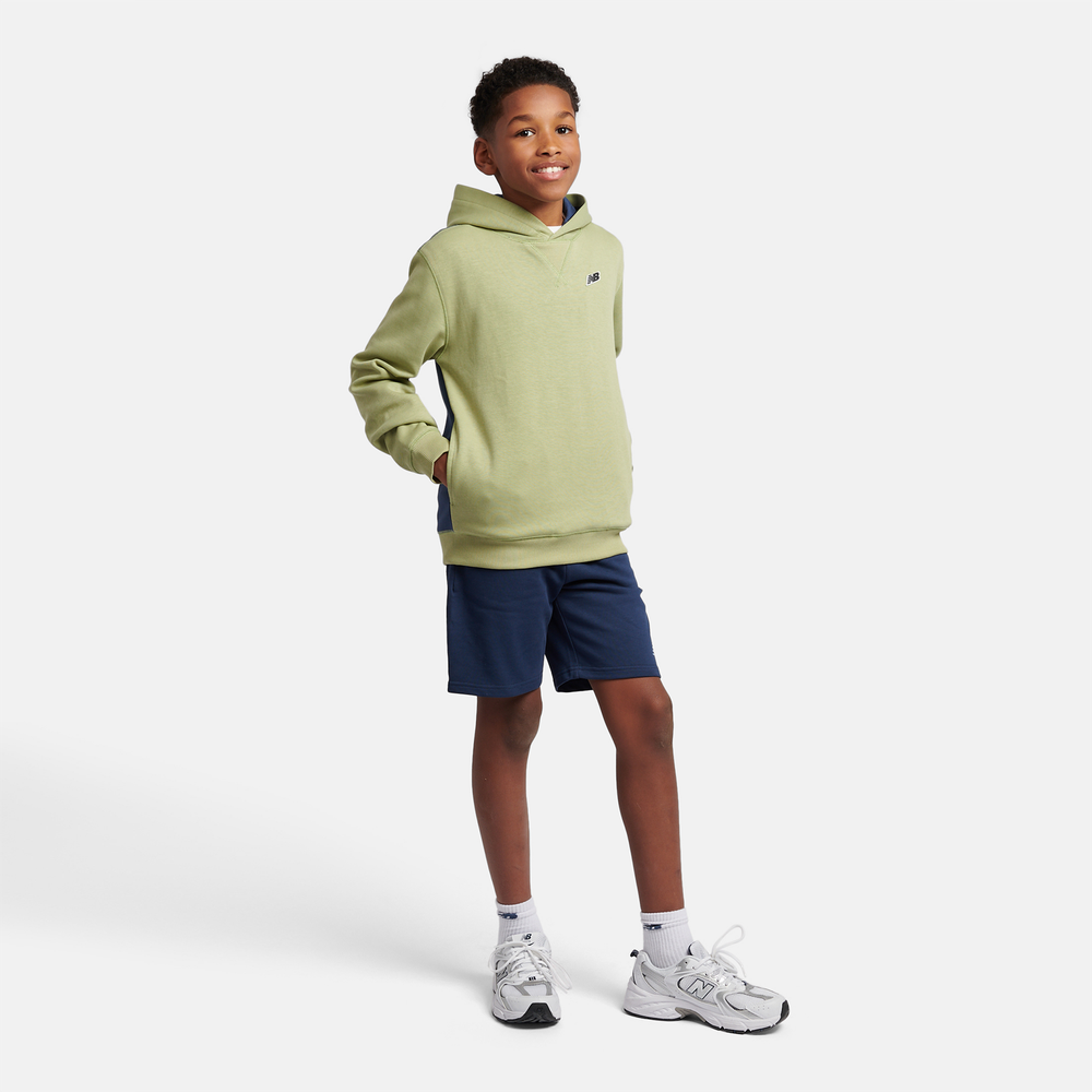 Gyerek pulóver New Balance LAKB0192EEN – zöld