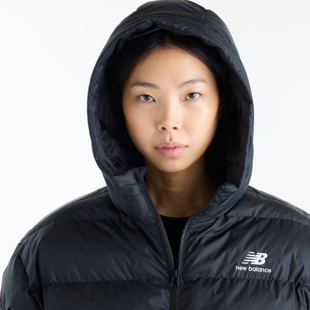 Női kabát New Balance Boston Puffer – fekete
