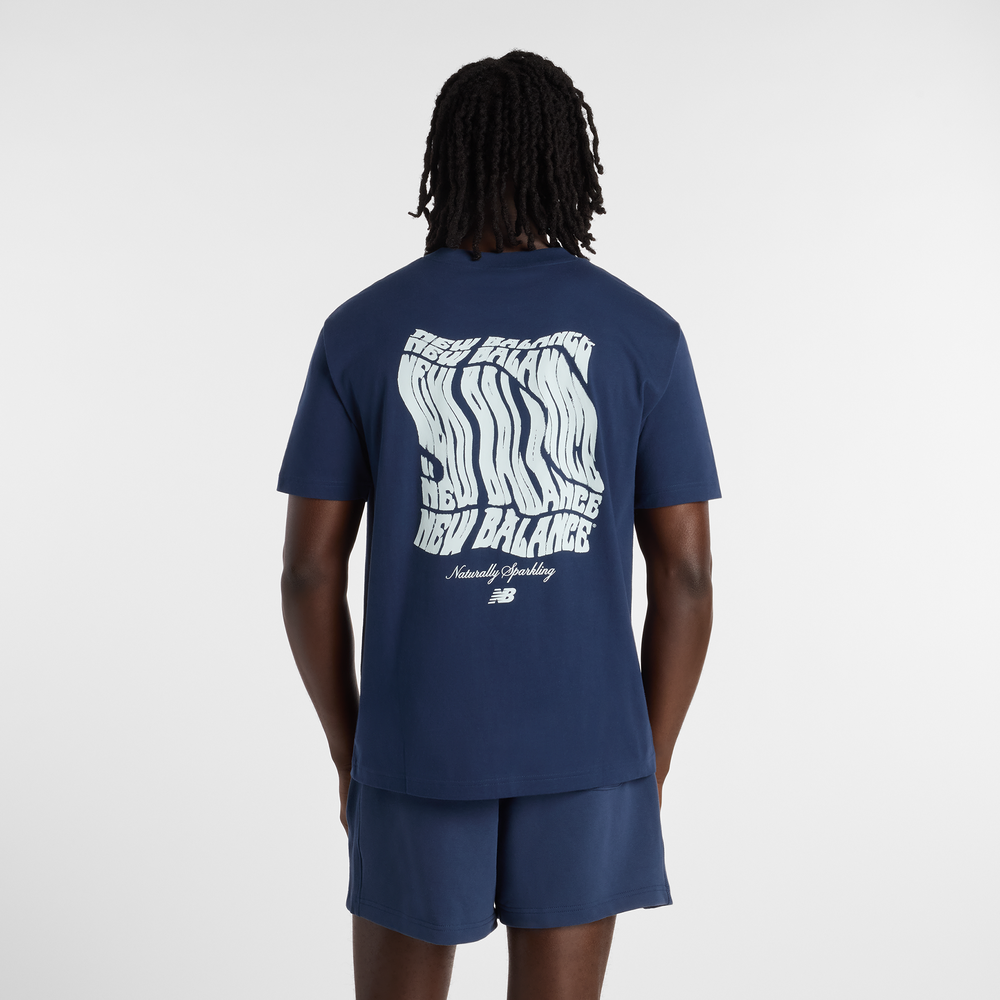 Férfi póló New Balance MT61B2STNNY – sötétkék