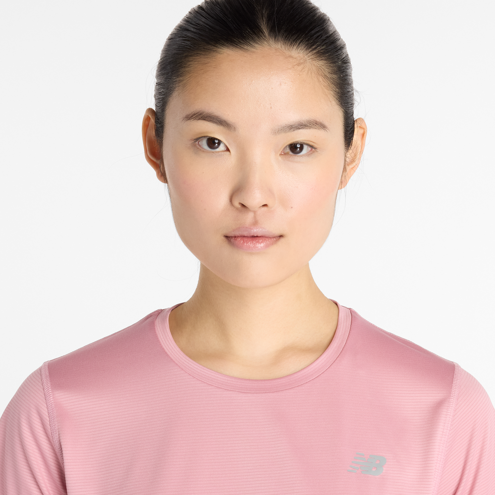 Női póló New Balance WT41222PTF – rózsaszín