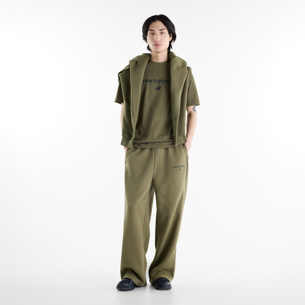 Férfi póló New Balance Sport Linear Graphic – zöld