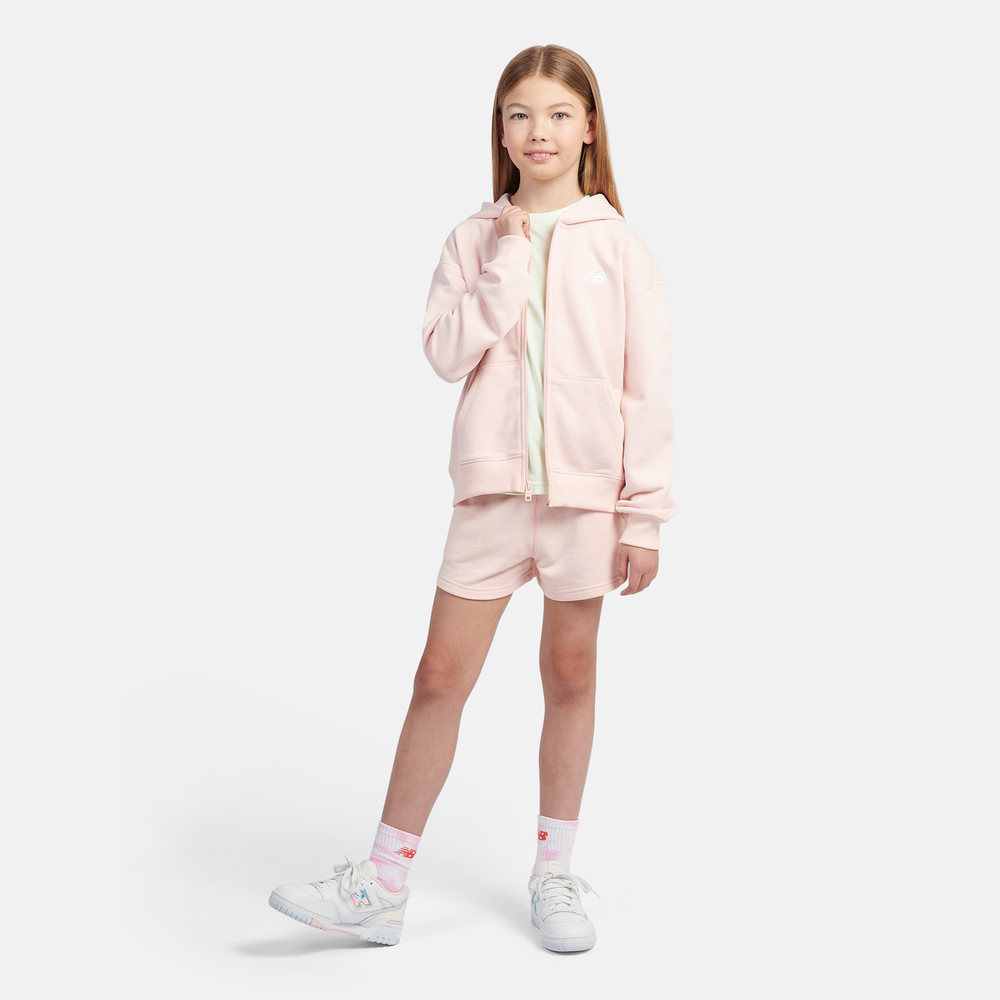Gyerek pulóver New Balance LAKG0057PIE – rózsaszín