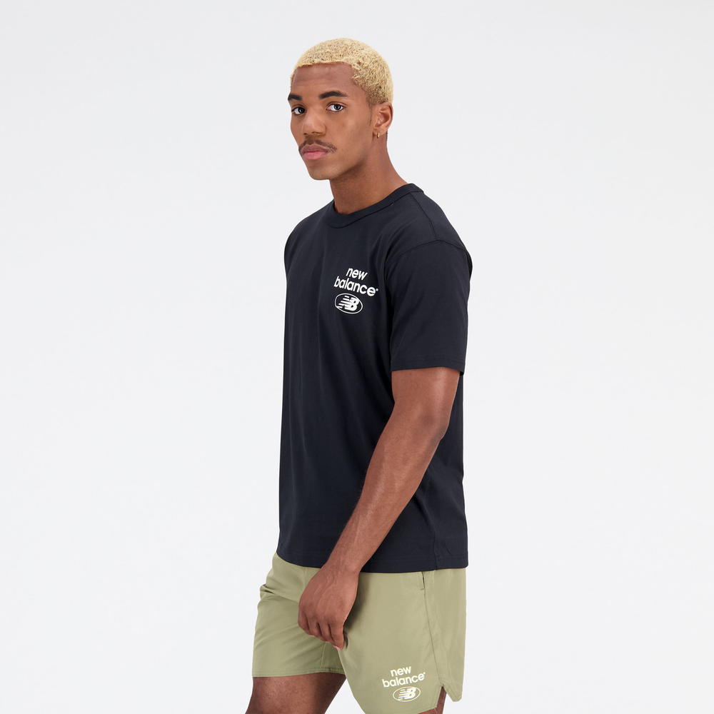 Férfi póló New Balance MT31518BK – fekete
