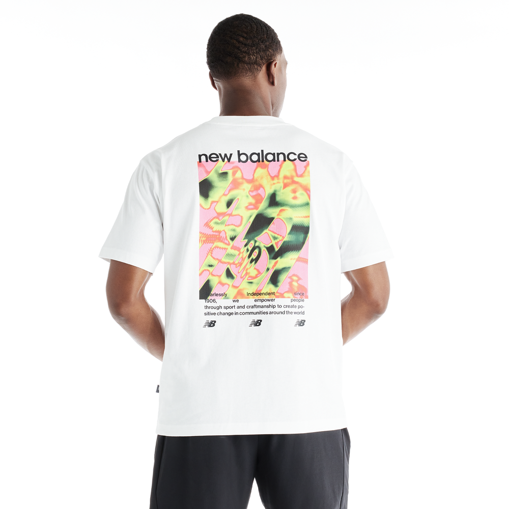 Férfi póló New Balance Heat Map Forward Thinker – fehér