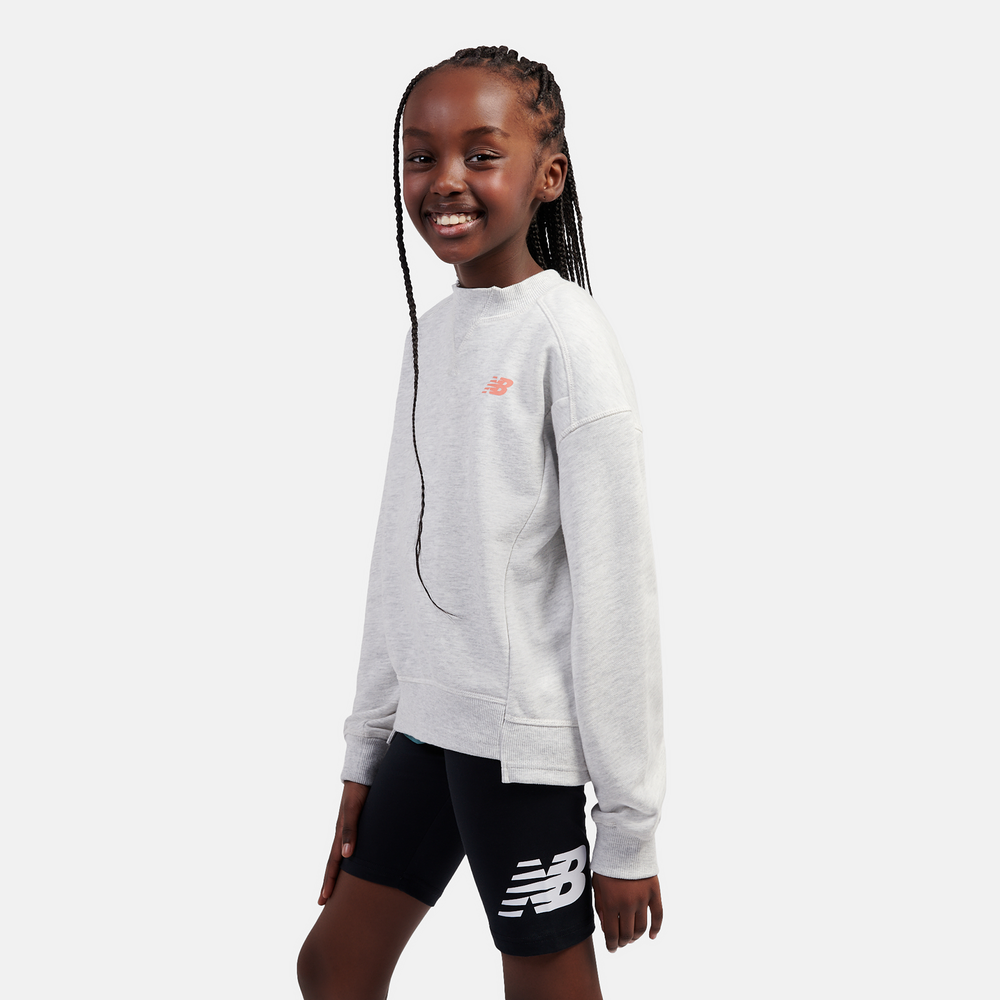 Gyerek pulóver New Balance LAKG0205AHH – szürke