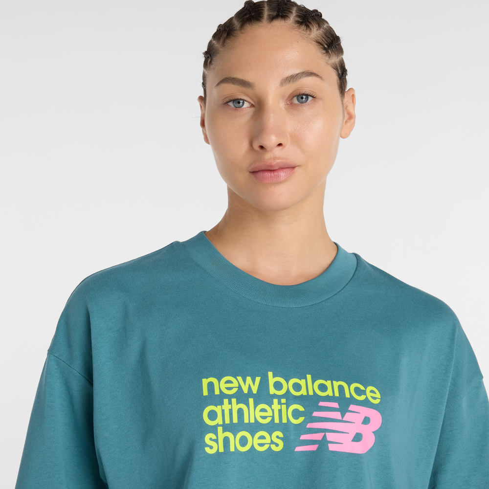 Női póló New Balance WT51908AAZ – kék