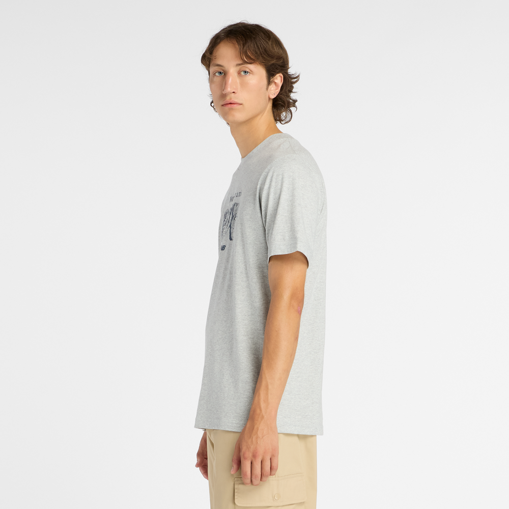 Férfi póló New Balance MT61778SAG – szürke