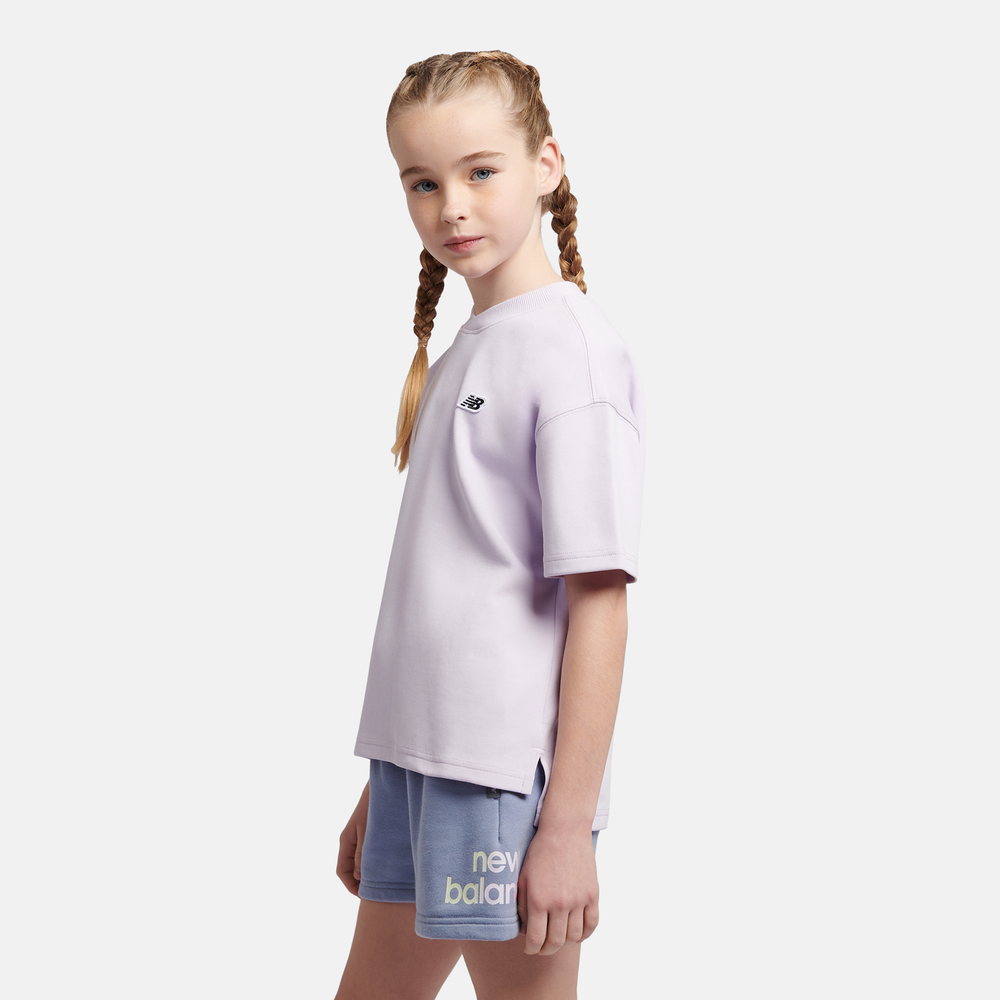 Gyerek póló New Balance LAKG0135RIG – lila