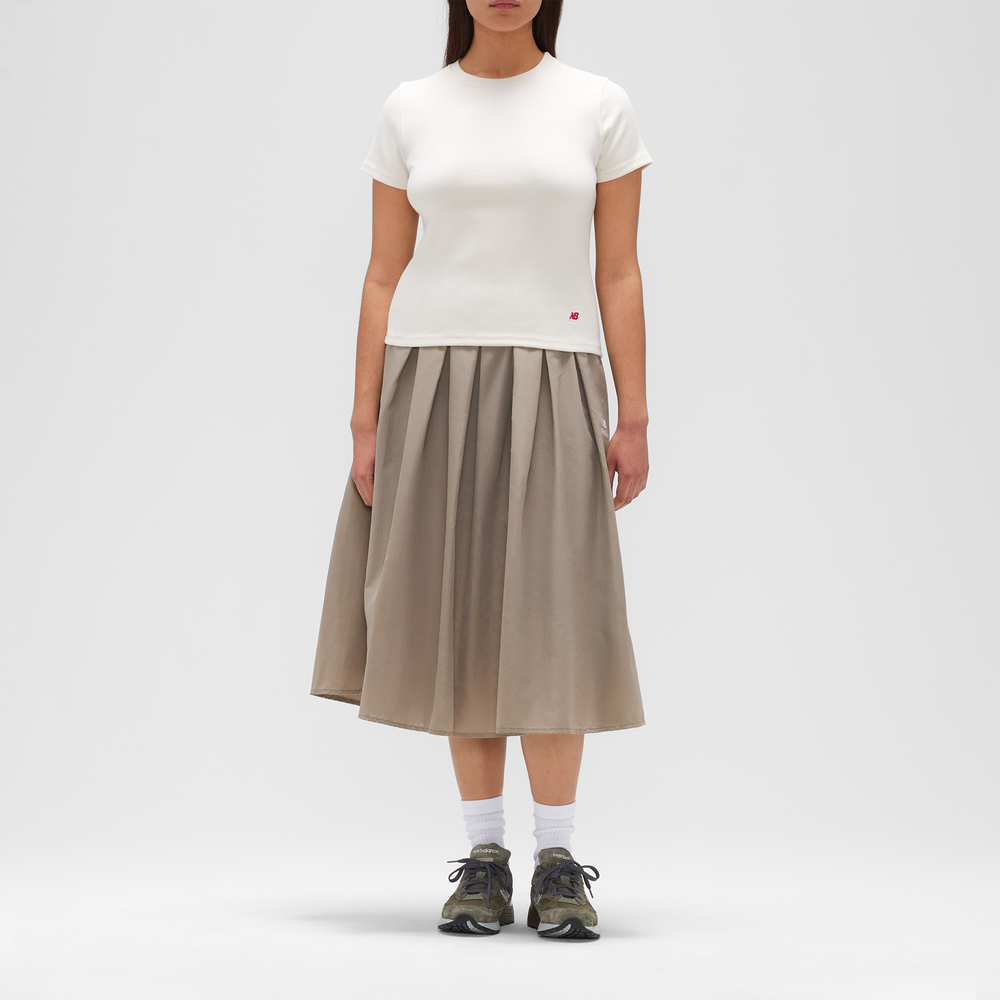 Női póló New Balance MADE in USA WT53561LIN – bézs