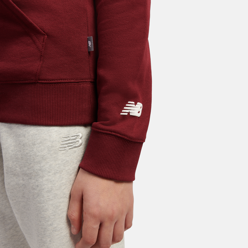 Gyerek pulóver New Balance LAKB0347MHB – bordó