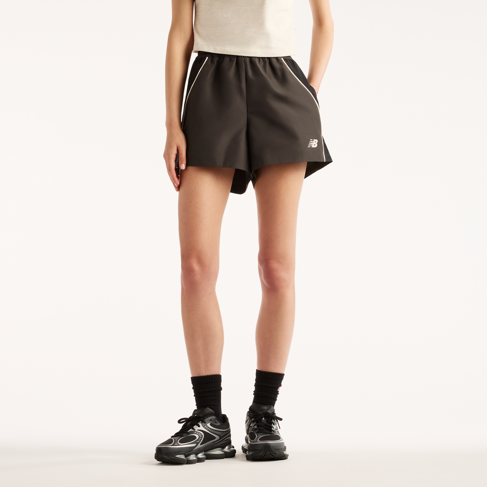 Női nadrág New Balance WB6260DMBLK – barna
