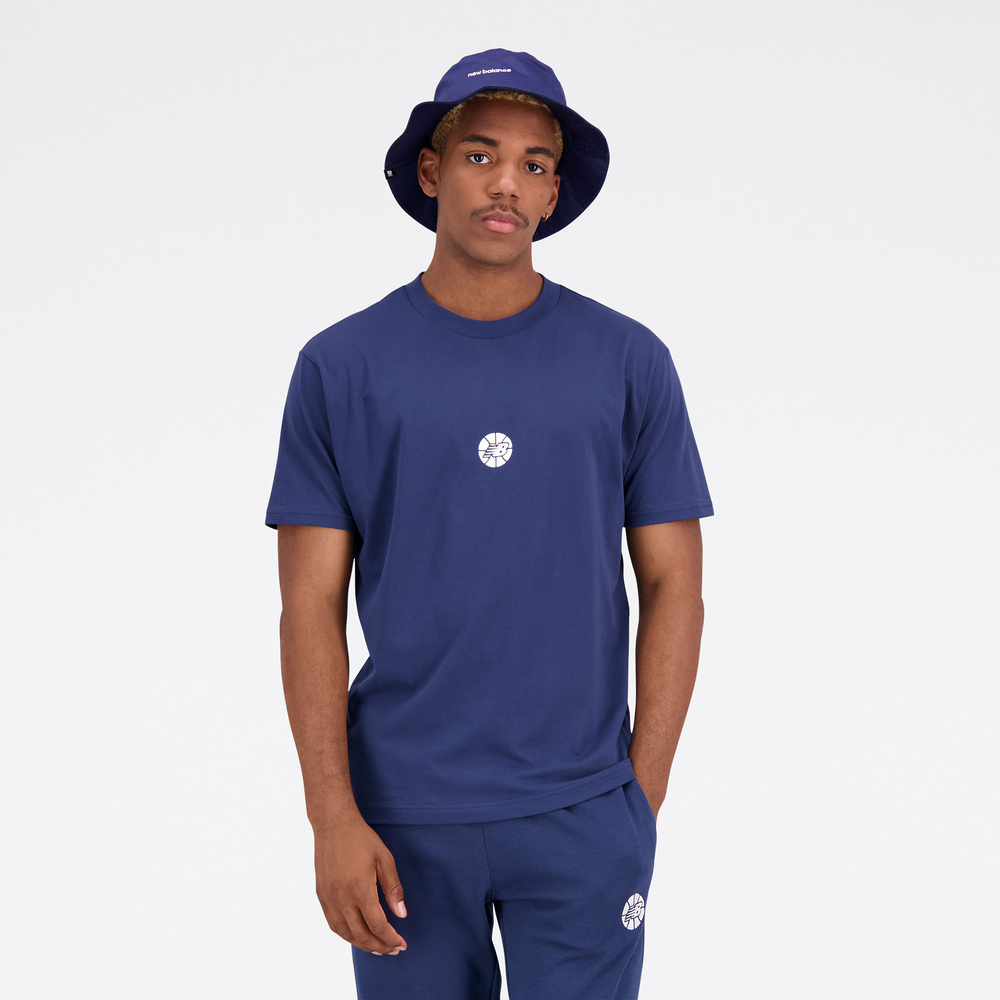 Férfi póló New Balance MT23582NNY – sötétkék