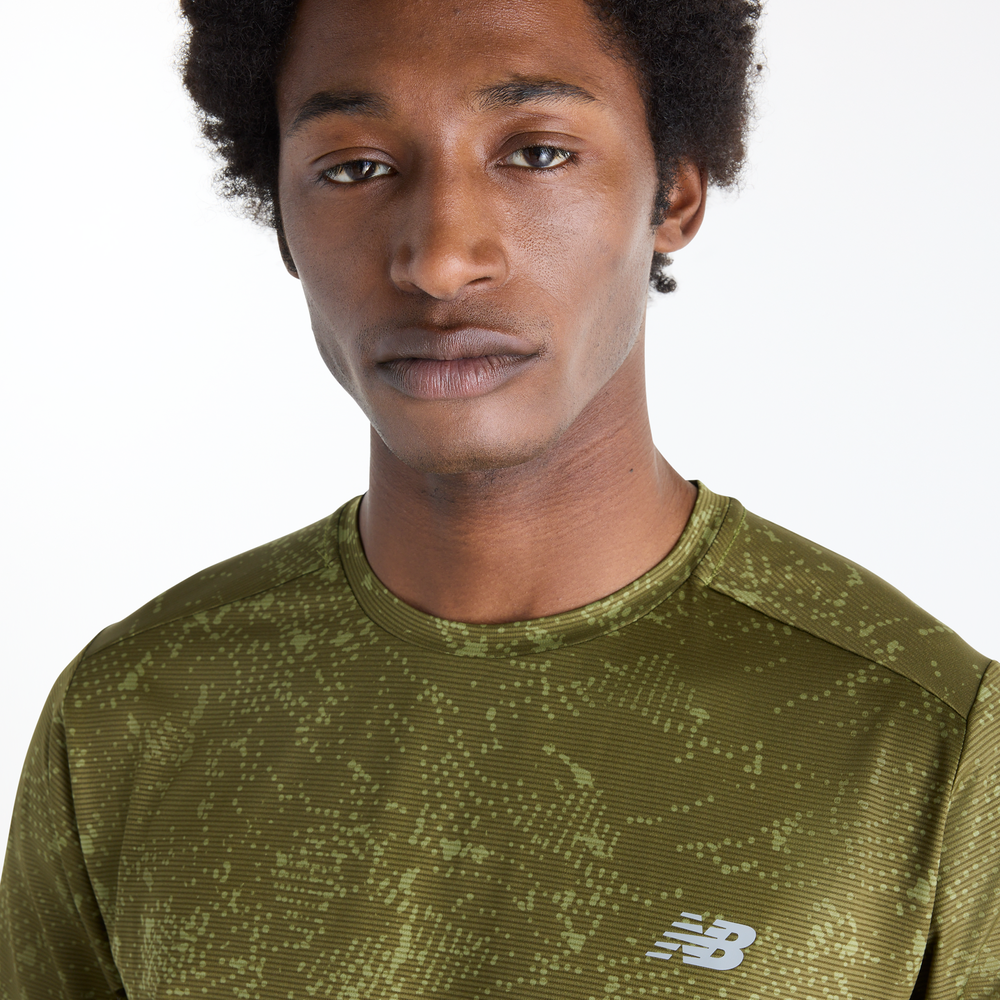 Férfi futópóló New Balance Sport Essential – zöld