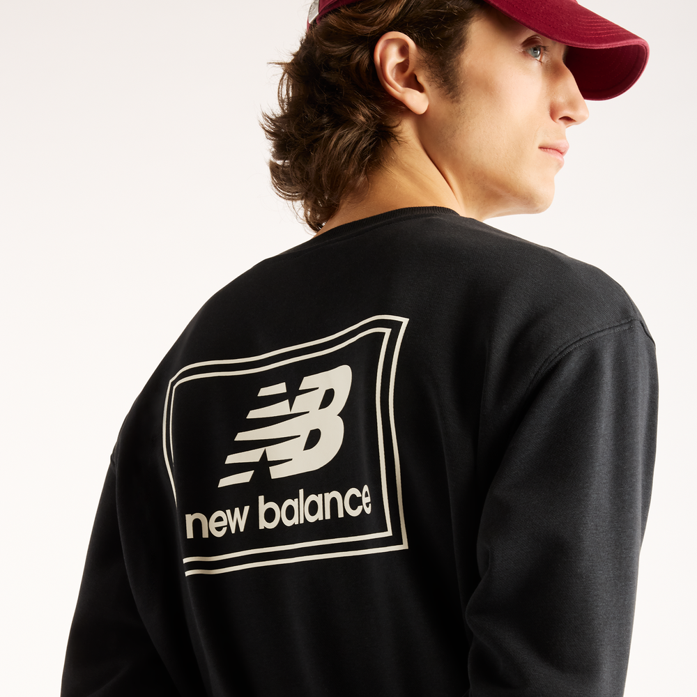Férfi felső New Balance Woven Label – fekete