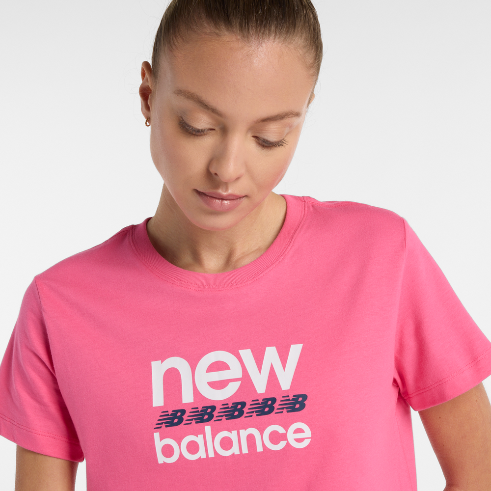Női póló New Balance WT51540DAB – rózsaszín