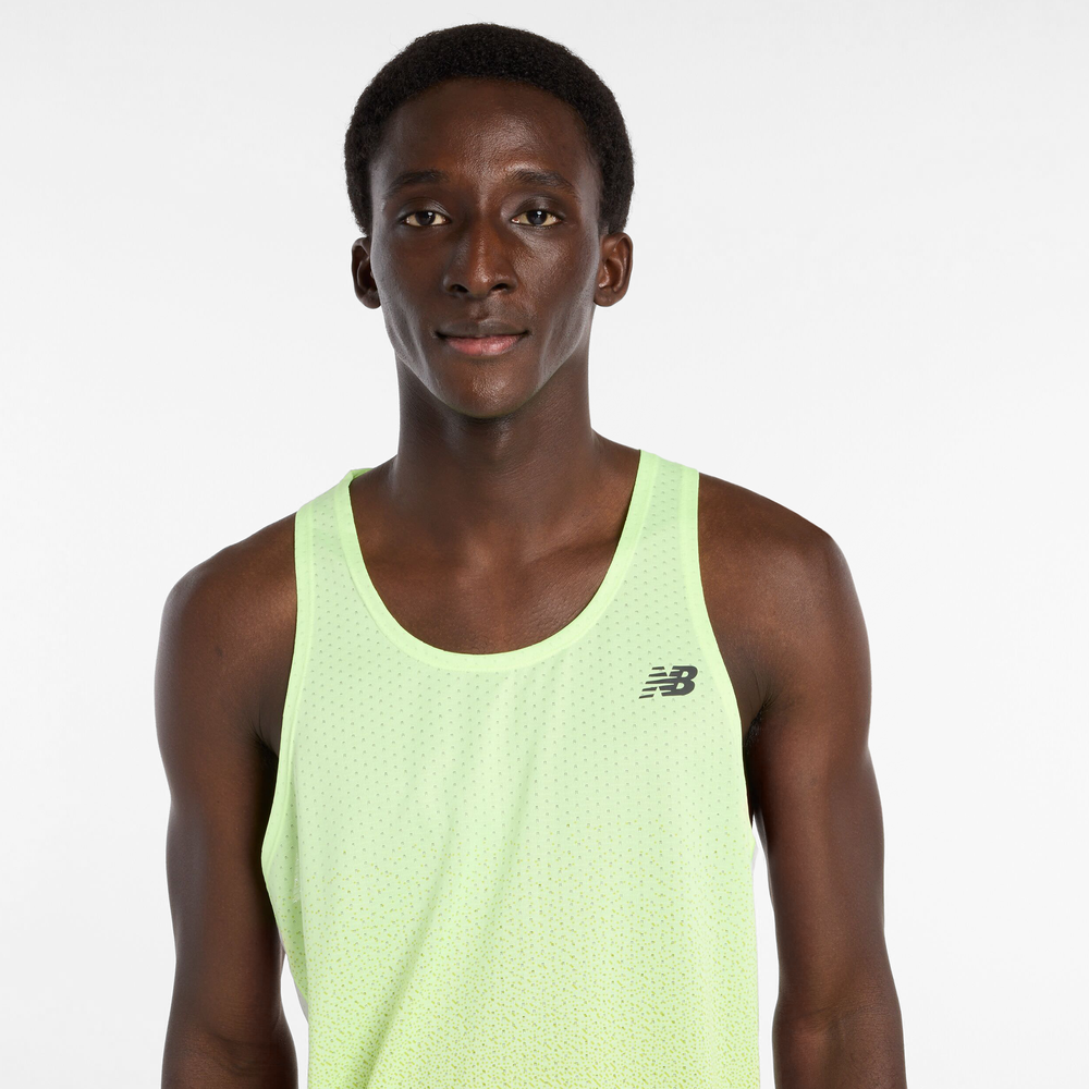 Férfi futópóló New Balance MT61S1LIAFG – zöld