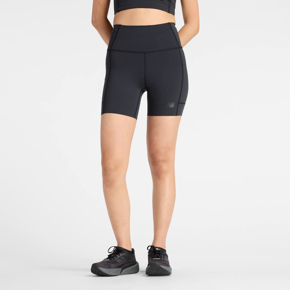 Női rövidnadrág New Balance WB61I098BK – fekete