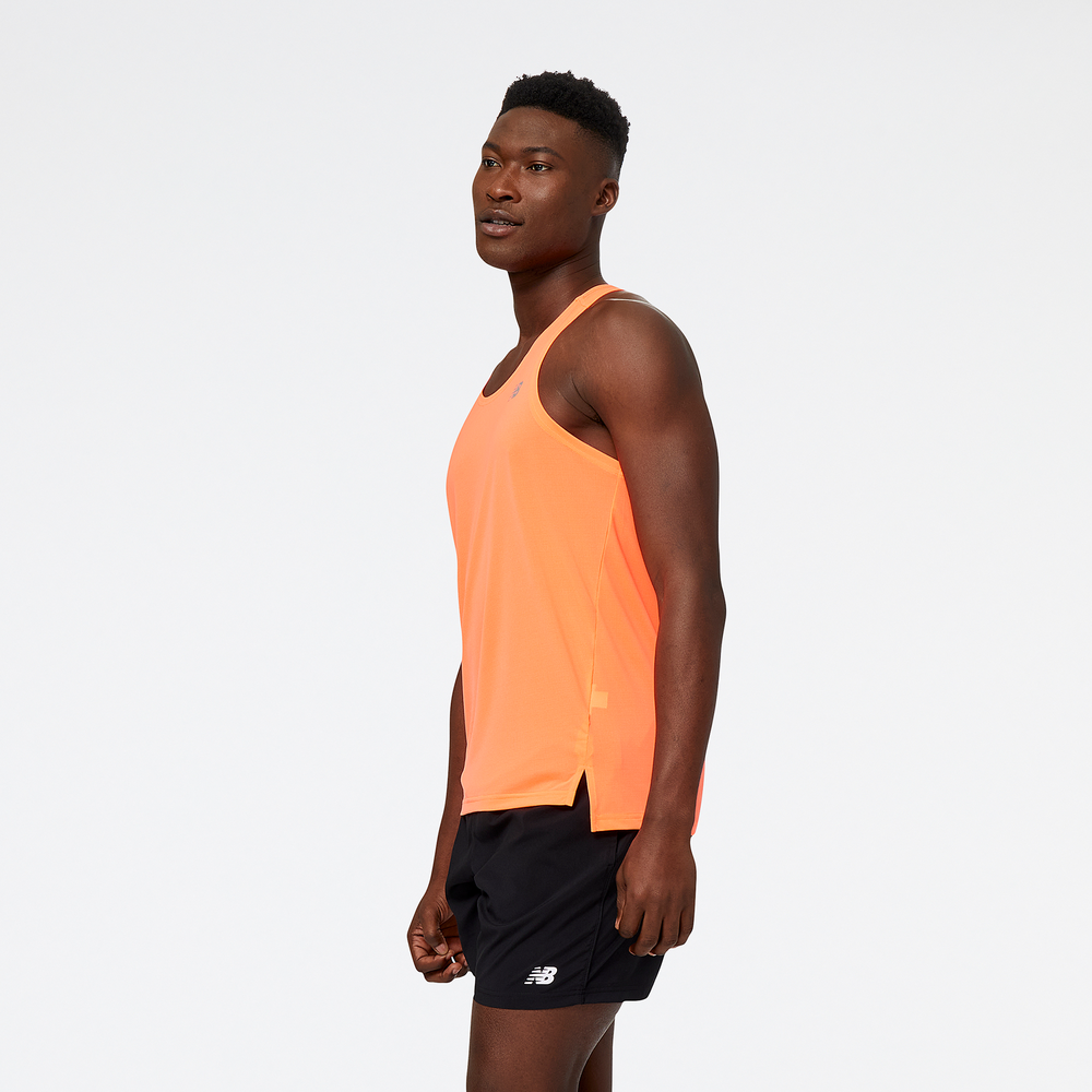 Férfi futópóló New Balance MT23220NDF – narancssárga