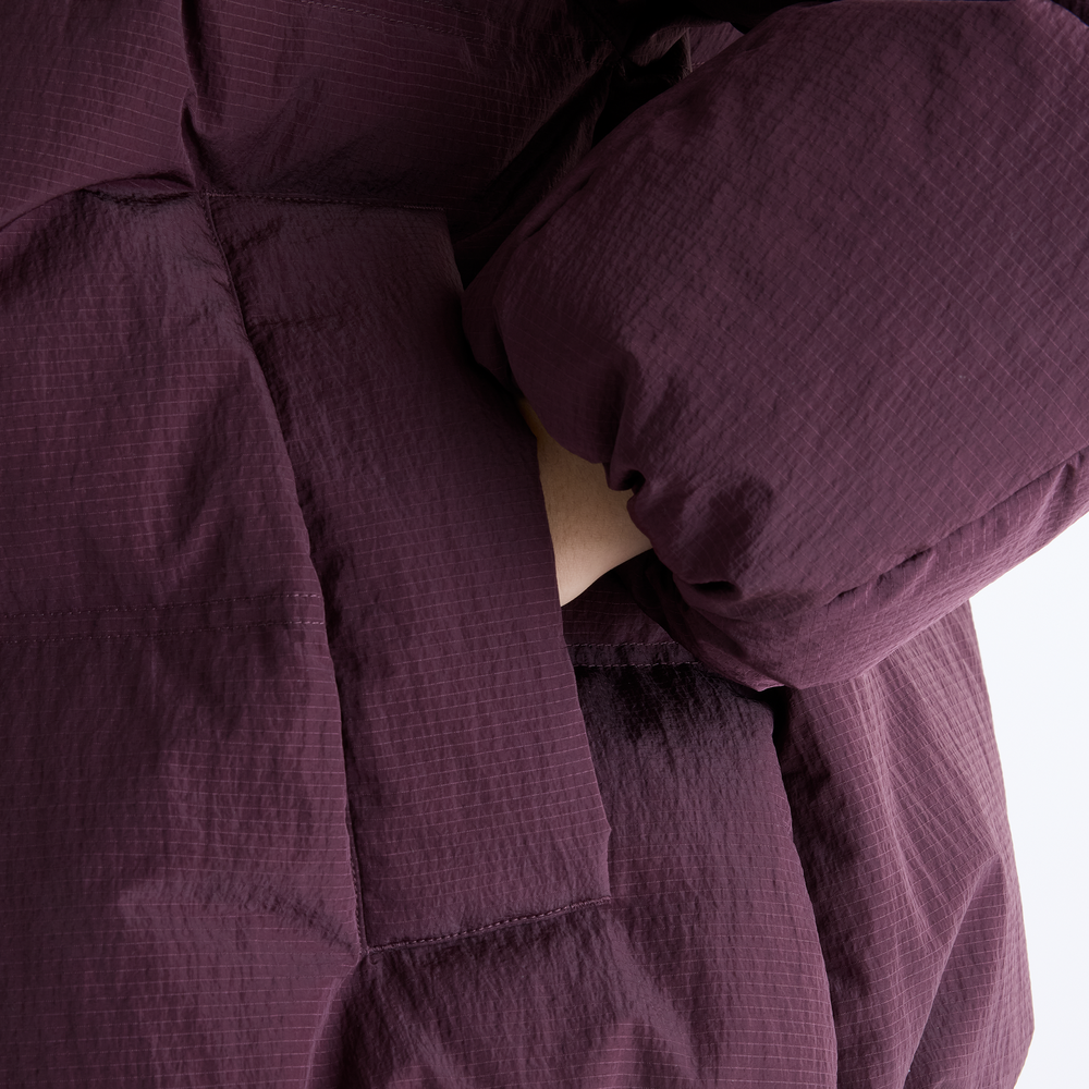 Női kabát New Balance Premium Puffer – bordó