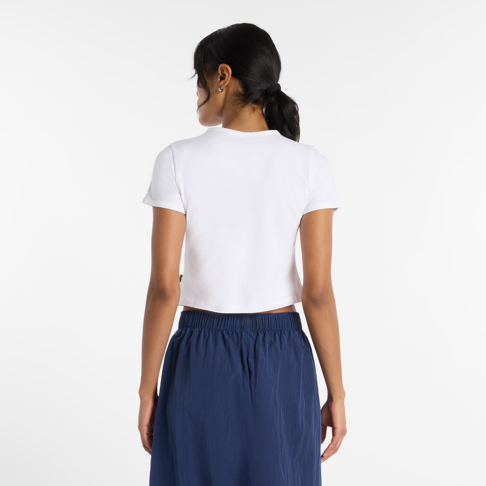 Női póló New Balance WT61Y33QWT – fehér