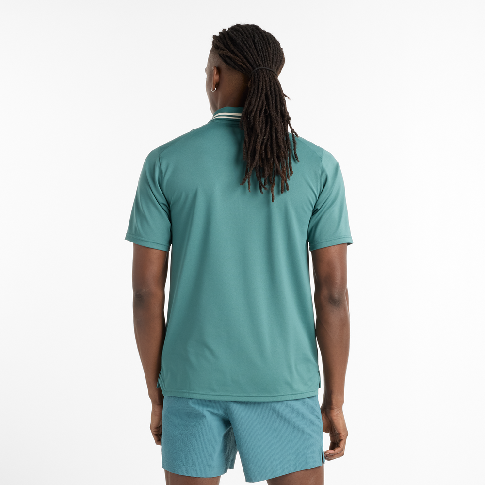Férfi futópóló New Balance MT41402NUS – zöld
