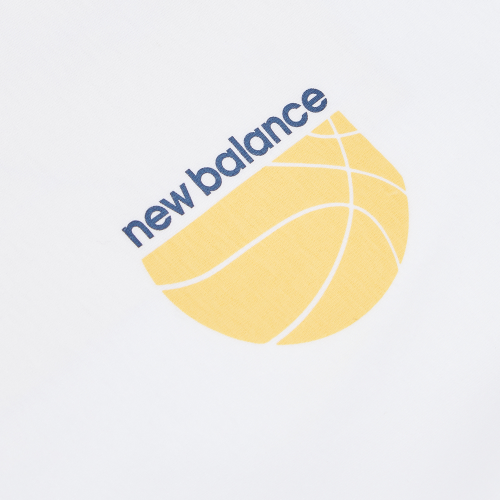 Gyerek póló New Balance LAKB0157BWE – fehér