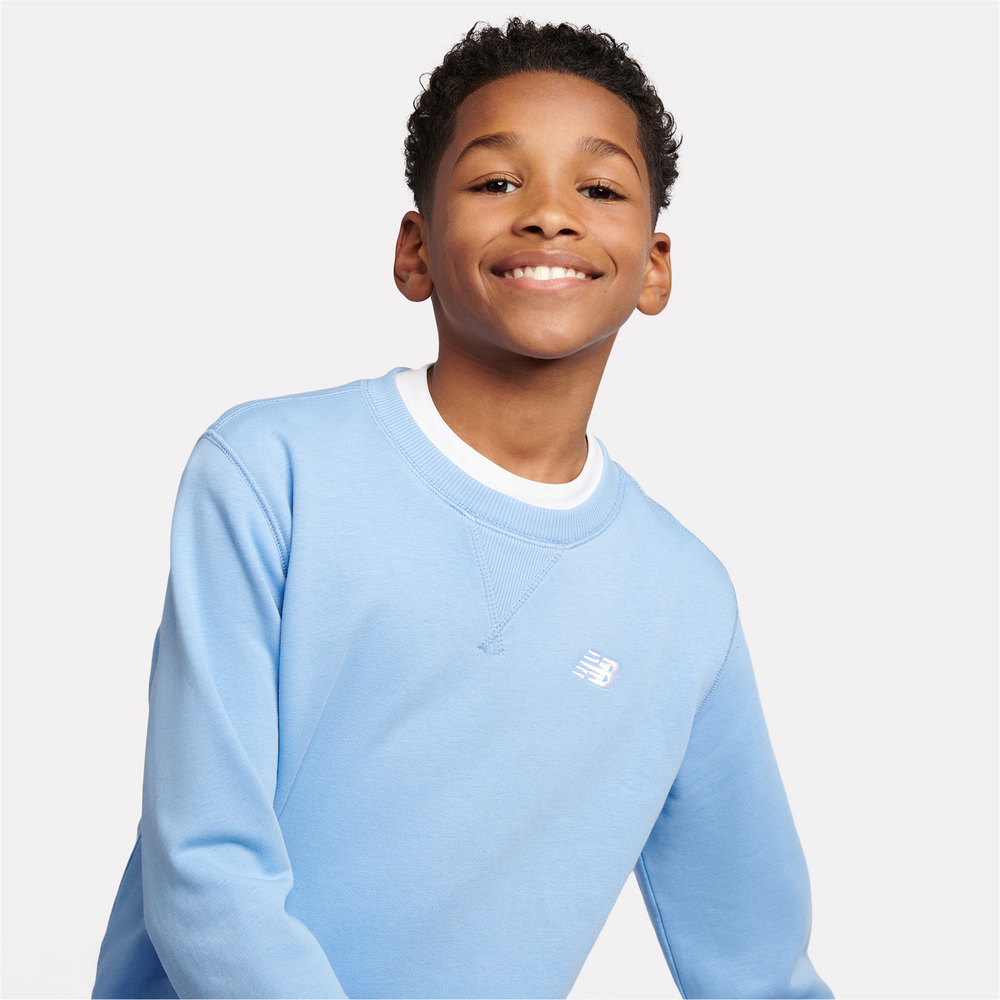 Gyerek pulóver New Balance LAKB0055ELE – kék