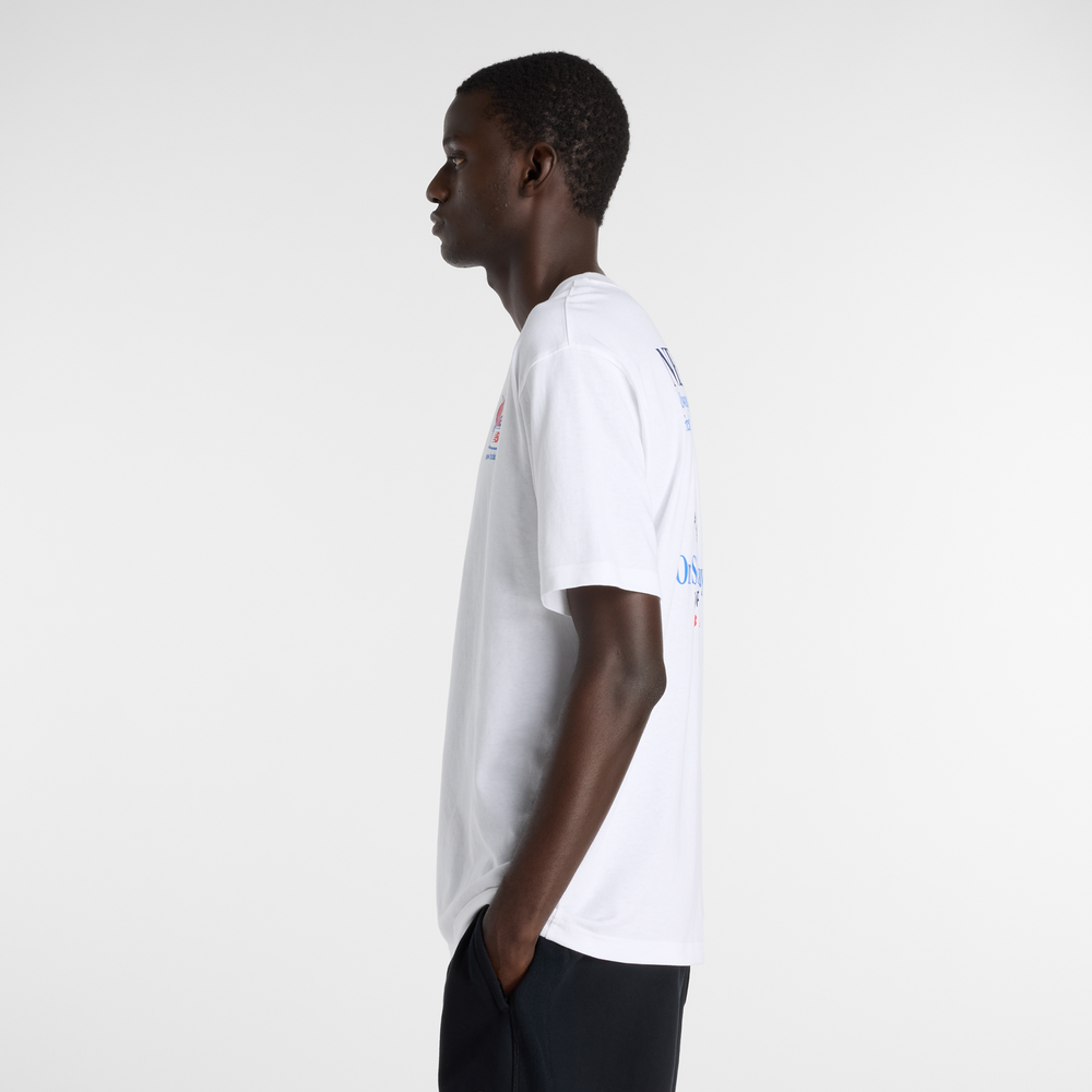 Férfi póló New Balance MT61Y1F6WT – fehér