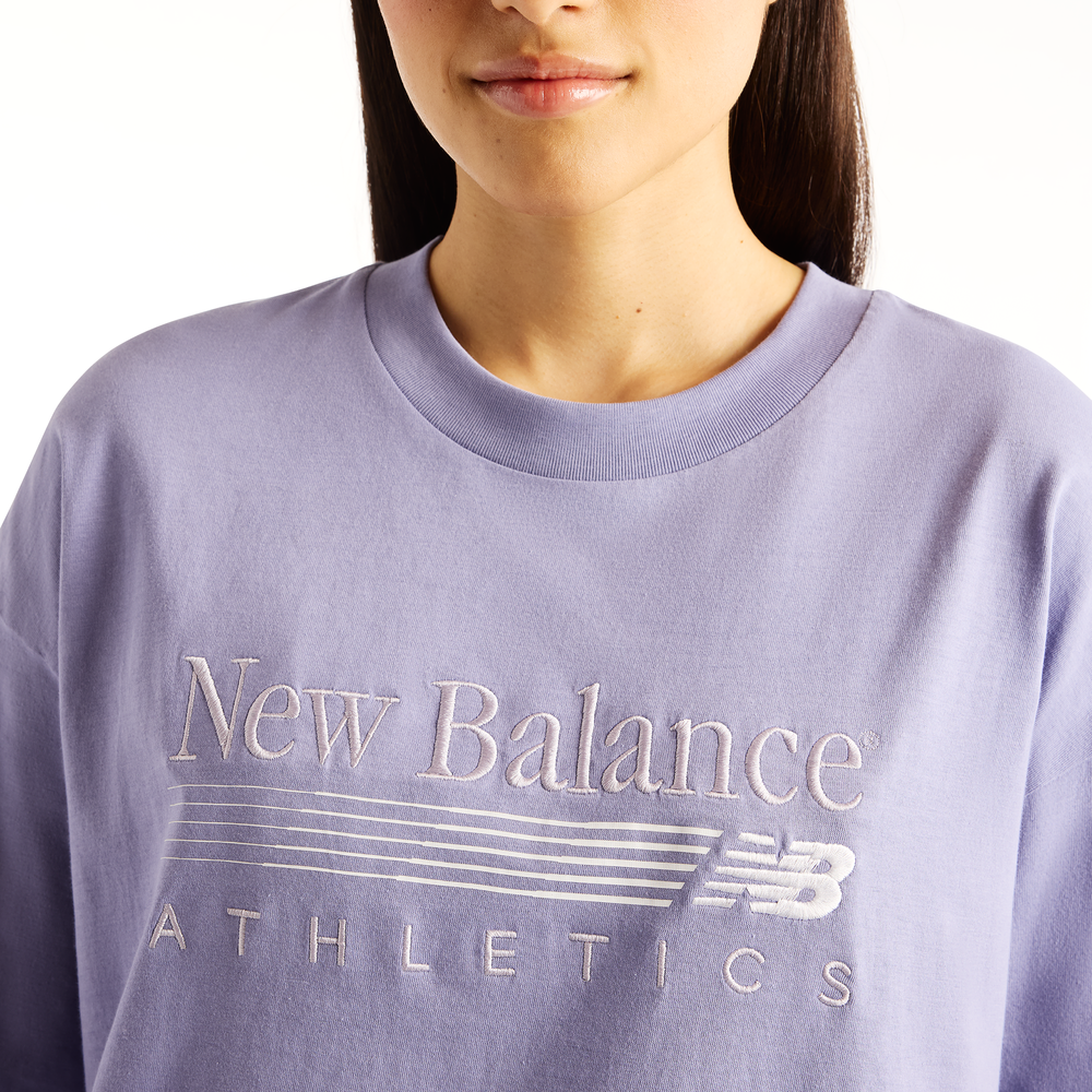 Női póló New Balance Trackside – lila