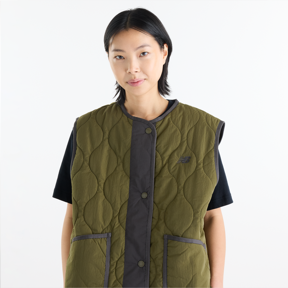 Női mellény New Balance Quilted – bézs