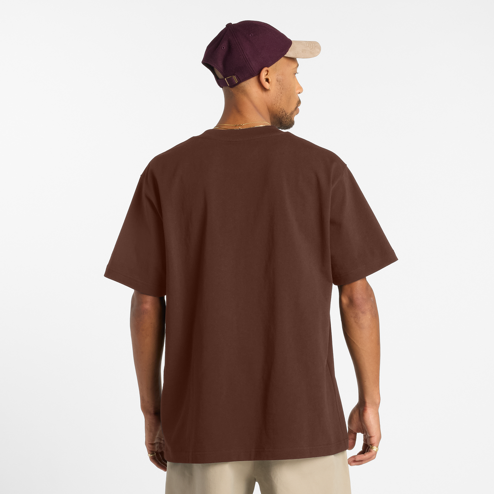 Férfi póló New Balance Numeric MT51955ROK – barna