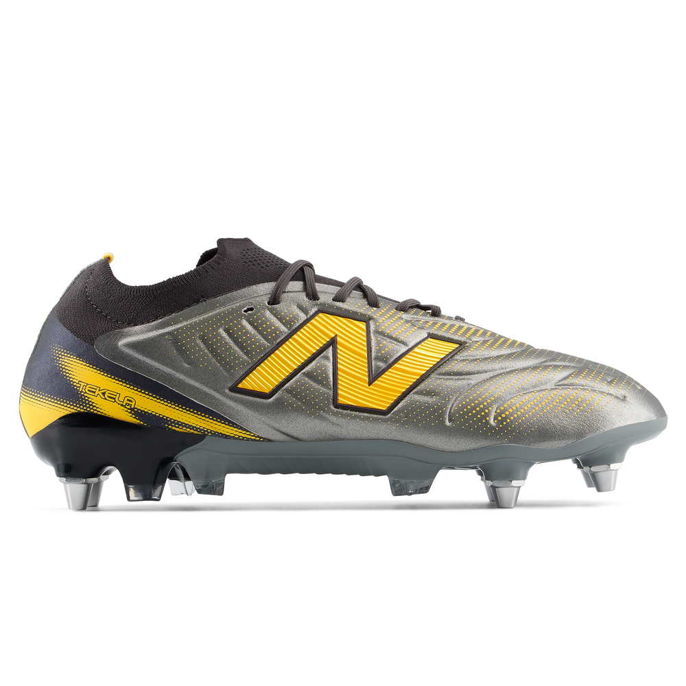 Férfi focicipő New Balance TEKELA ELITE SG V5 UT1SL7DC – ezüst