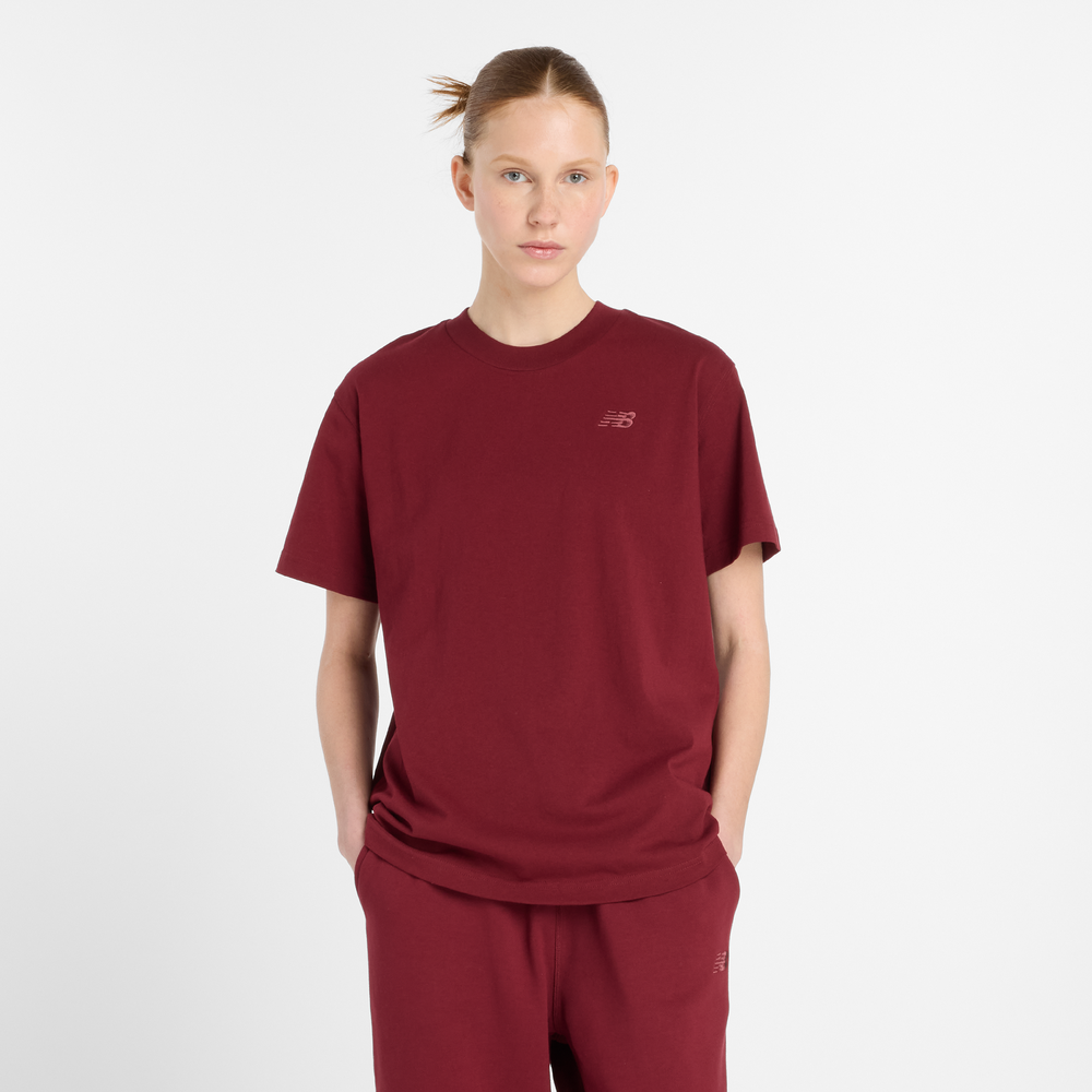Női póló New Balance WT41501MHB – bordó