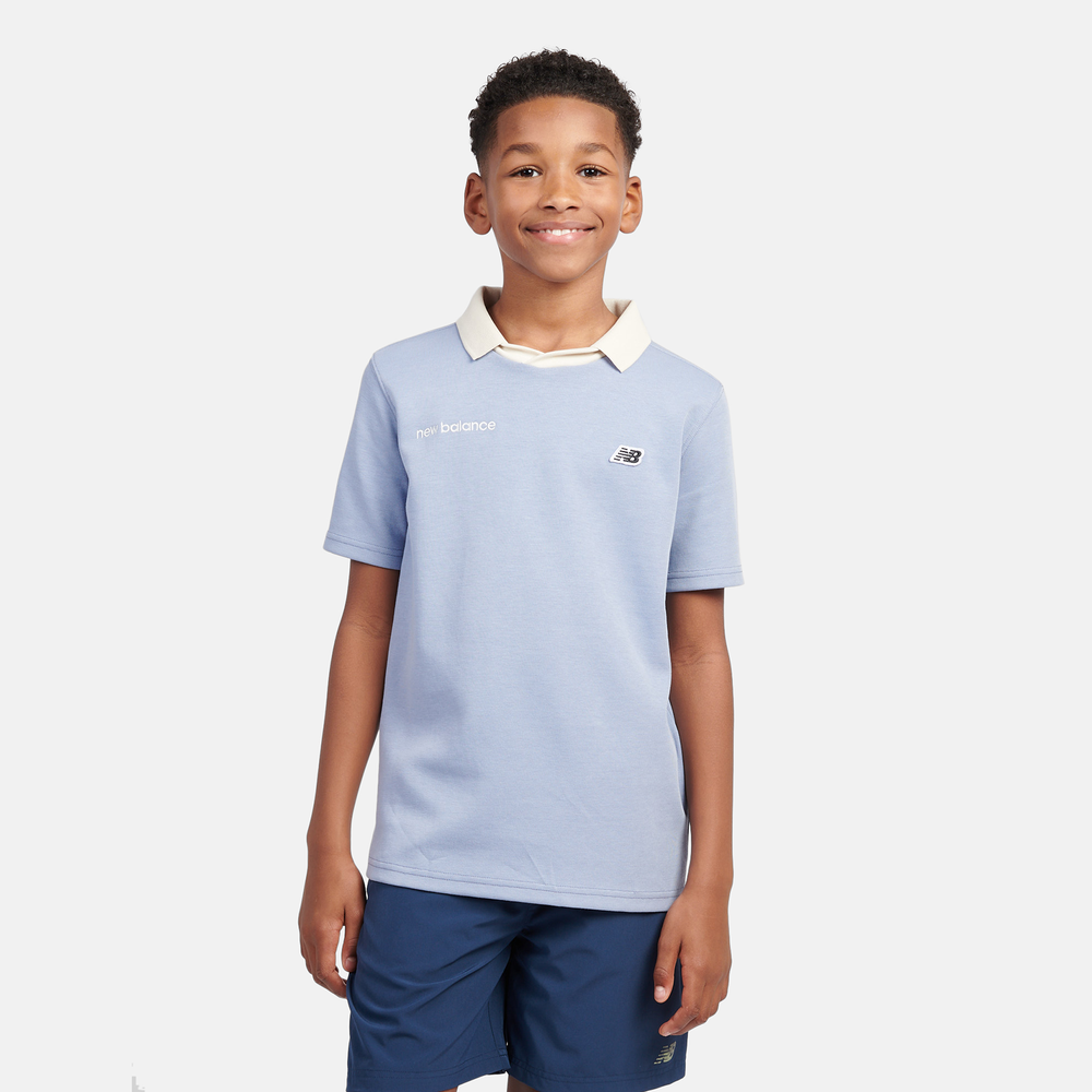 Gyerek póló New Balance LAKB0195DUS – kék