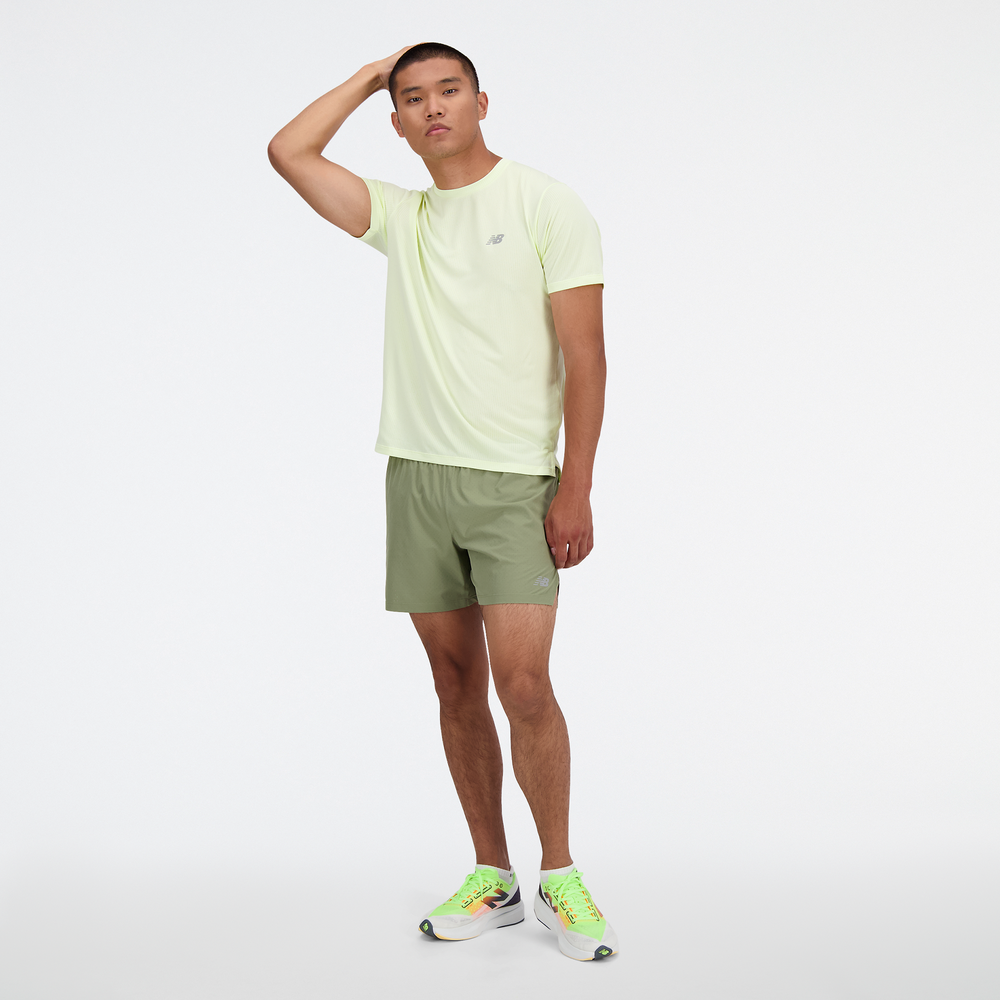 Férfi futónadrág New Balance MS41286DEK – zöld