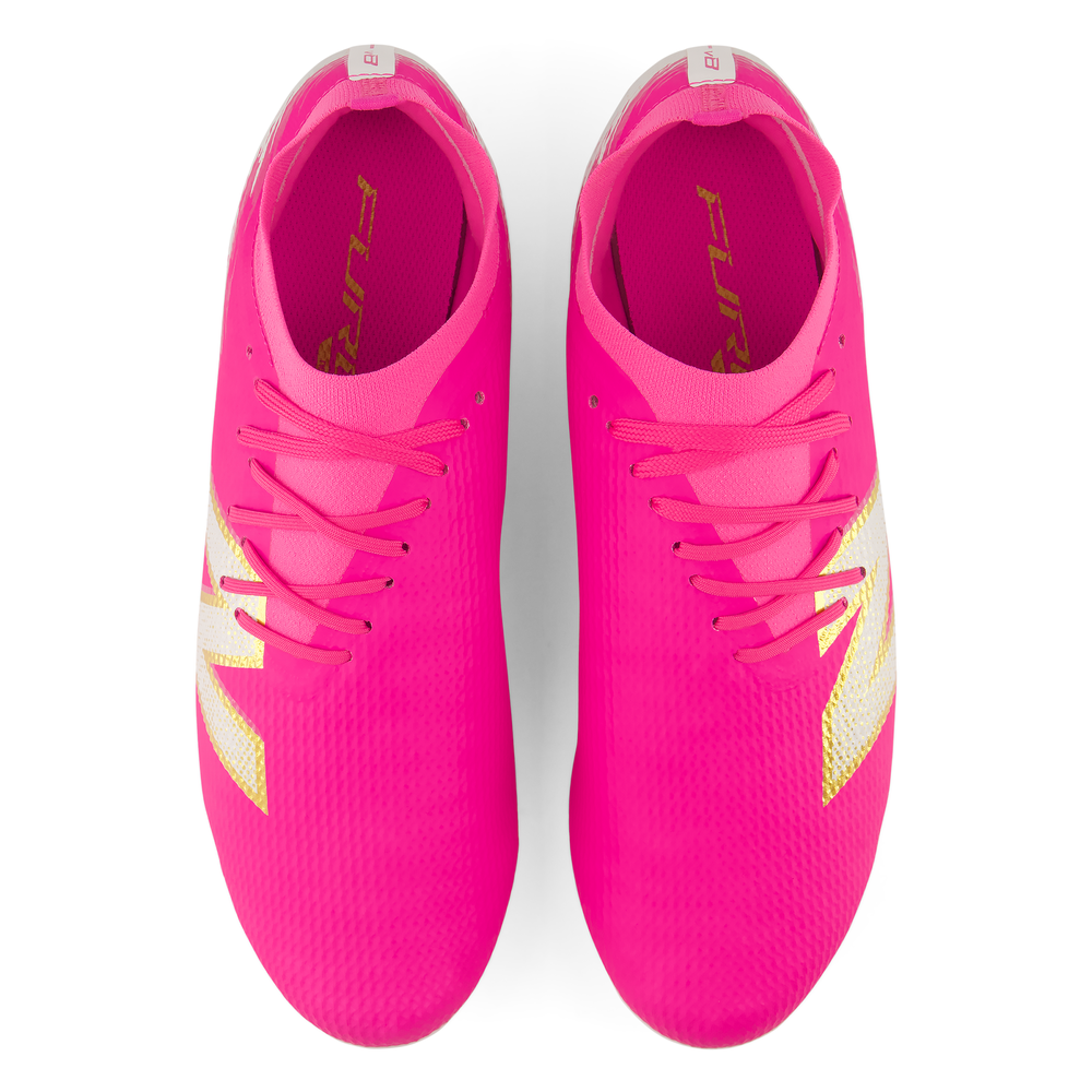 Férfi focicipő New Balance FURON TEAM FG V8 UF3F4KE – rózsaszín
